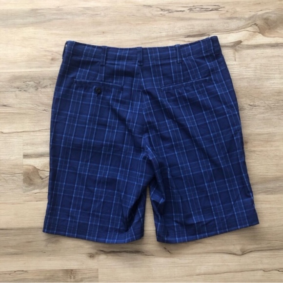Ben Hogan Blue Flat Front Shorts Classic Style - Picture 5 of 5
